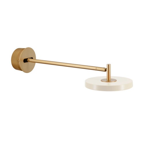 Asteria Wall Long Vegglampe Ø15 cm Pearl White