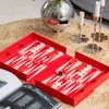 Backgammon Art of Red/Cream