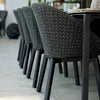Peacock Armlenestol Svart alu