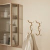 Haze Vegghengt Skap - Reeded Glass - Cashmere