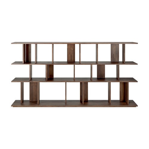 Irregular Hylle Lakkert teak 224 x 37 x 115 cm
