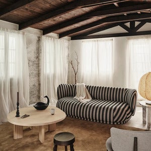 Rico 3-seter sofa Louisiana - Sand/Black