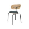 Curious spisestol eik/svart metall Quantum Blue