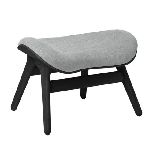 A Conversation Piece Ottoman Fotskammel Black Oak/Sterling