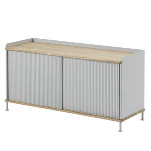 Enfold skjenk 124 x 45 cm - oiled oak Grey