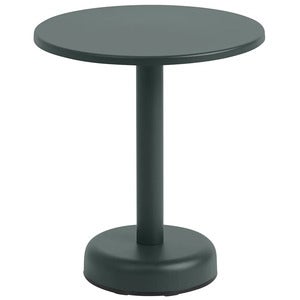 Linear Steel Salongbord Ø42 cm Dark Green 