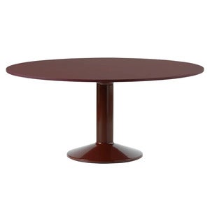 Midst spisebord 160 cm - Dark Red Linoleum Dark Red