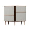 Audacious Highboard Skap mørk eik/Sterling