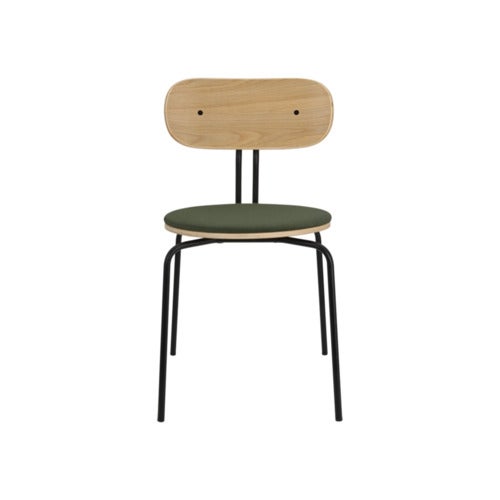 Curious spisestol eik/svart metall Racing Green