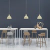 Nerd barstol 75 cm - med fotstøtte i metall - Grey