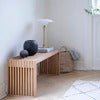 Rib benk 104 cm Teak