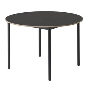 Base spisebord 110 cm - Black Nanolaminate Plywood Black