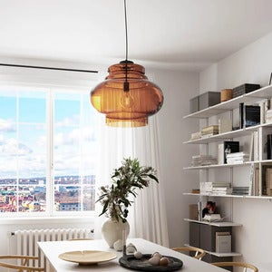 Dolores taklampe Ø50 cm konjakk