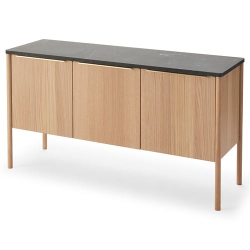 Jut Cabinet Svart eik