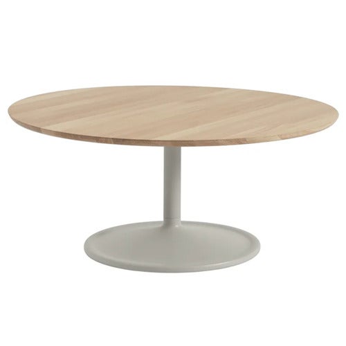 Soft Coffee Table 95 cm Solid Oak Grey