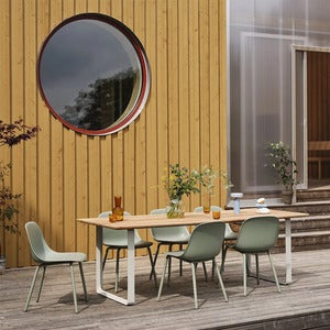 Fiber Outdoor Spisestol Dusty Green 