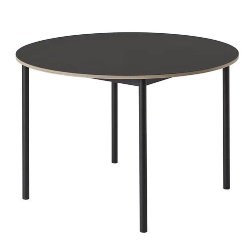Base spisebord 110 cm - Black Nanolaminate Plywood Black
