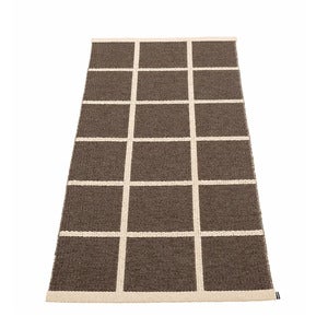 Vevd Teppe Criss Dark Brown 70x150 cm