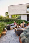 Angle Lounge sofa inkl Hyndesæt teak grå 