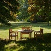 Drachmann bord 126 cm teak