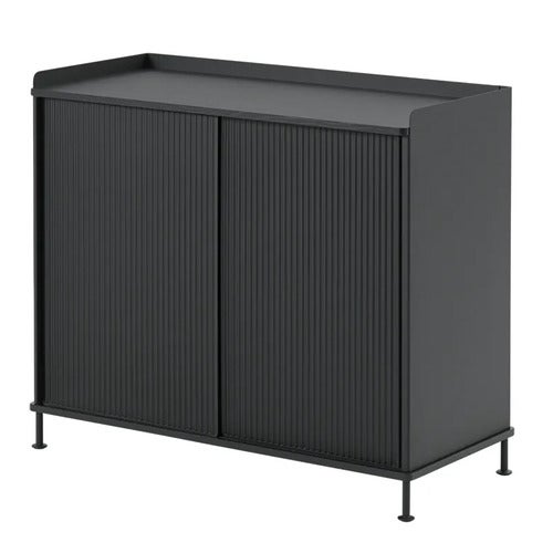 Enfold skjenk 100 x 45 cm  - Black Anthracite Black