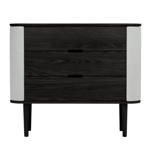 Treasures kommode i svart eik/Sterling