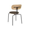 Curious spisestol eik/svart metall Mocca