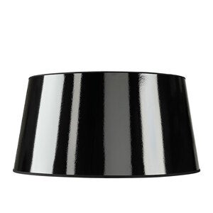 Lampeskjerm Classic XXL Low Black Lacquer Artwood