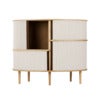 Audacious Highboard Skap Eik/White Sands