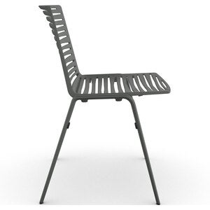 Zebra spisestol Metallic Grey