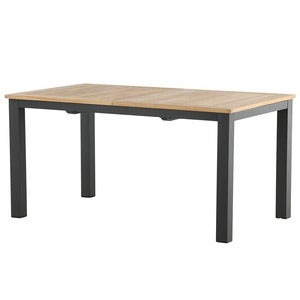 Panama Spisebord 152-210x90 cm Svart/Teak