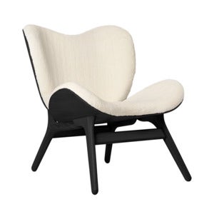 A Conversation Piece Lounge stol Black Oak/Teddy White