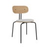 Curious spisestol eik/svart metall Sterling