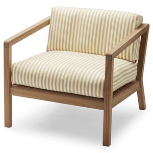 Virkelyst lenestol Golden Yellow Stripe Teak 