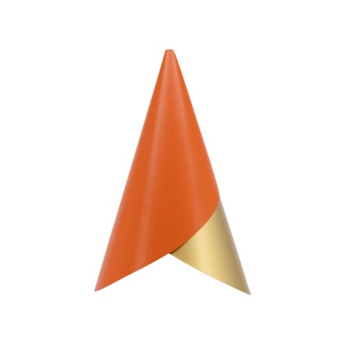 Cornet Lampeskjerm Nuance Orange/Brass