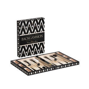 Backgammon Lakkert Black
