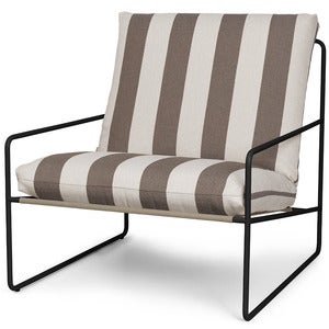 Desert Lenestol Stripe Black/Chocolate