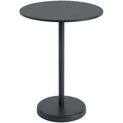 Linear Steel Barbord Ø70 h: 95 cm Anthracite Black 