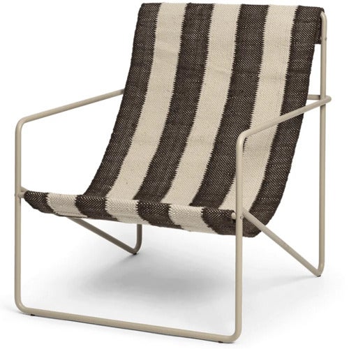 Desert Lounge Lenestol Cashmere/Off-white/Chocolate