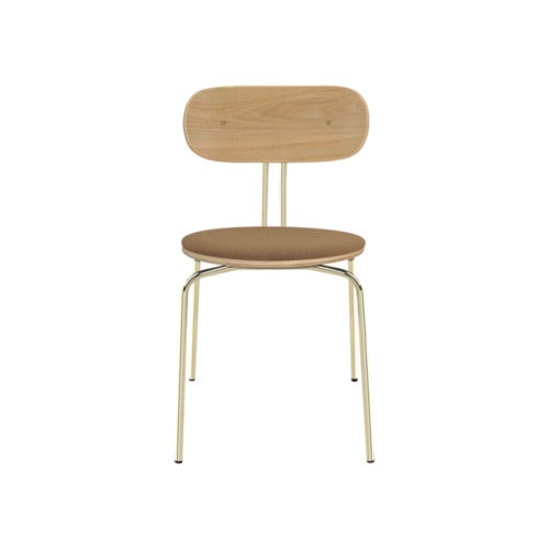 Curious spisestol eik/messing Caramel