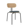 Curious spisestol eik/svart metall Quantum Blue