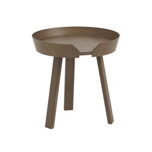 Around salongbord Ø45 cm- Stained Dark Brown 