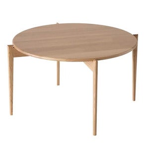 Tilia Sofabord Ø88 cm Lakkert eik