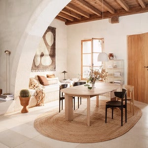 Eternal Oval Jute Teppe 230x340 cm