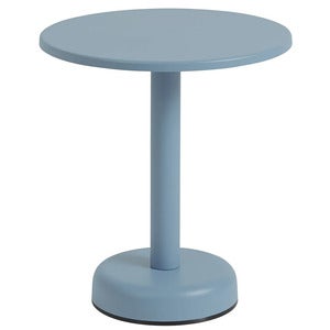 Linear Steel Salongbord Ø42 cm Pale Blue 