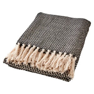 ANNA Pledd Black/beige