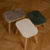 Paff Sidebord høy eik/Green Marble