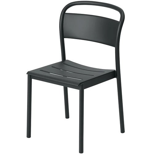 Linear Steel Spisestol Anthracite Black 