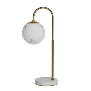 Bellagio bordlampe H60cm messing/hvit