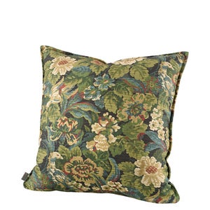 Putetrekk med blomstermotiv i Ebonleaf-stil - 50x50 cm